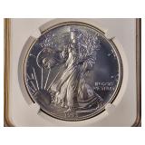 NGC 1993 American Silver Eagle in MS69