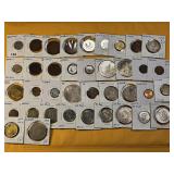 Thirty-eight Mixed Foreign Coins