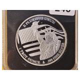 1-Troy Ounce .999 Fine Silver Proof Art Round
