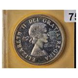 PCI 1960 Canadian Silver Dollar in MS62PL