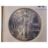 NGC 2000 American Silver Eagle in MS69