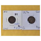 Two Better Date Indian Head Cents