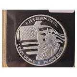 1-Troy Ounce .999 Fine Silver Proof Art Round