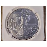 NGC 2026 American Silver Eagle in MS69