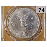 PCGS 2020-Mo Mexico Silver Onza in MS68