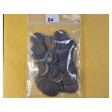 Bag of Fifty Mixed Indian Head Cents