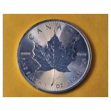 GEM BU 2014 Canadian Silver Five Dollars