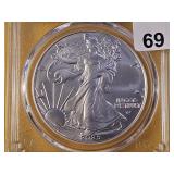 PCGS 2025 American Silver Eagle in MS69