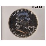 GEM Proof 1960 Franklin Silver Half Dollar