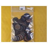 Bag of Fifty Mixed Indian Head Cents
