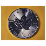 GEM BU 2014 Canadian Silver Five Dollars