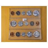 Three US Uncirculated Coin Sets