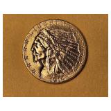 GOLD! AU 1914-D Indian Head $2.5 Gold