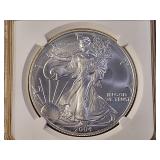 NGC 2004 American Silver Eagle in MS69