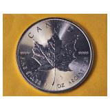 GEM BU 2014 Canadian Silver Five Dollars