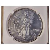 NGC 1997 American Silver Eagle in MS69