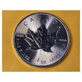 GEM BU 2014 Canadian Silver Five Dollars