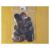 Bag of Fifty Mixed Indian Head Cents