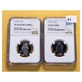 Two NGC Graded Washington Quarters