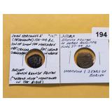 ANCEINT! Two Judea Bronze Prutah