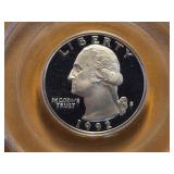 SUPERB GEM! PCGS 1992-S Quarter in PR69 DCAM