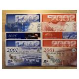 Five US Mint P & D Mint Sets