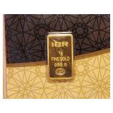 GOLD! IGR One Gram .999 Fine Gold Bar