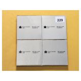 Four Gem Proof Canada Silver Dollars