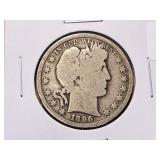 KEY DATE! 1896-S Barber Silver Half Dollar