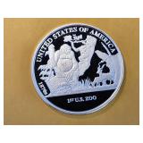 One Troy Ounce .999 Fine Silver Proof Art Round