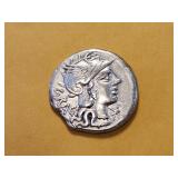 ANCIENT! 509 BC - 27 BC Roman Silver Denarius