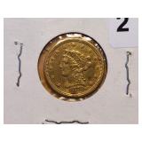 GOLD! Brilliant AU 1879 Liberty Head $2.5 Gold