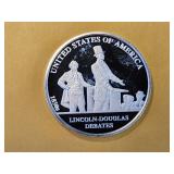 One Troy Ounce .999 Fine Silver Proof Art Round