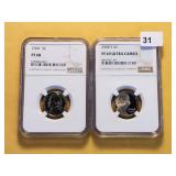 Two NGC Graded Nickels