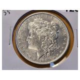 AU 1889 Morgan Silver Dollar