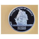 One Troy Ounce .999 Fine Silver Proof Art Round