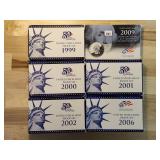 Six US Mint Proof Sets