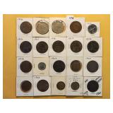 Twenty Mixed World Coins