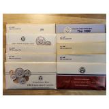 Ten US Mint Uncirculated Coin Sets