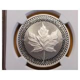 PERFECT! NGC 2019 Canada Silver $5 dollar in PF70