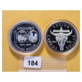 Two Gem Proof Canada Silver Dollars
