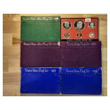 Six US Mint Proof Sets