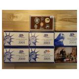 Seven US Mint Proof Sets