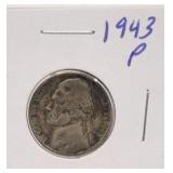 1943 P Jefferson Silver War Nickel