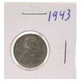 1943 Lincoln Steel Wheat Penny