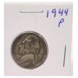 1944 P Jefferson Silver War Nickel