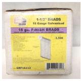 1 1/2' Finish Brads 16GA Galvanized