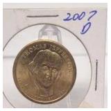2007 D Thomas Jefferson $1 Coin