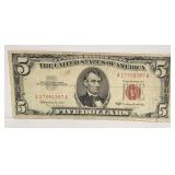 1963 $5 Red Seal Bill
