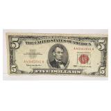1963 $5 Red Seal Bill